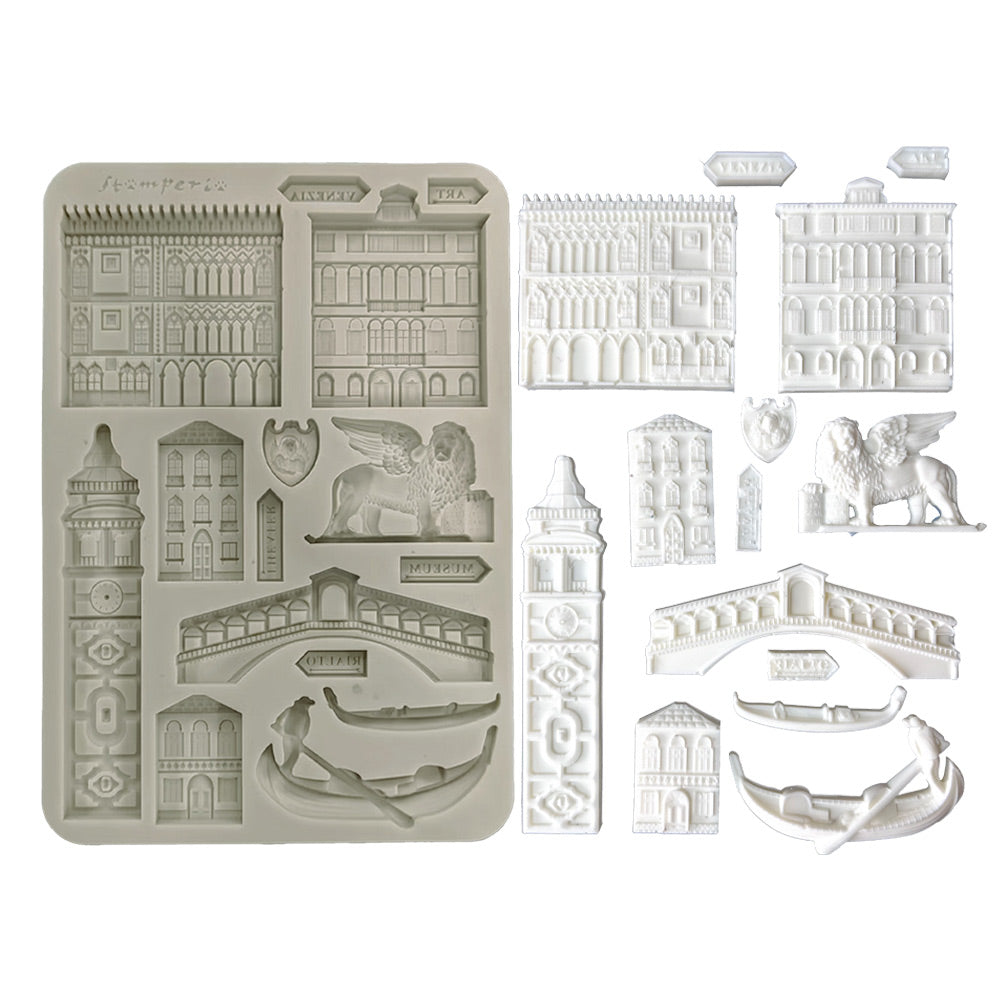 Stamperia Venice City of Art Silicone Mould - A5 Monuments - KACMA581