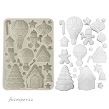 Stamperia Candy Christmas Silicone Mould - A5 Gingerbread - KACMA583