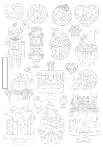 Stamperia Candy Christmas Silicone Mould - A5 Cakes - SPKACMA584
