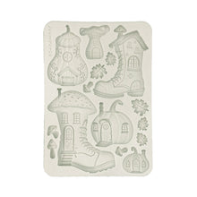 SAVE 10% Stamperia Whispering Woods Collection - Silicone Mould - A5 - Boot & Pumpkin Houses