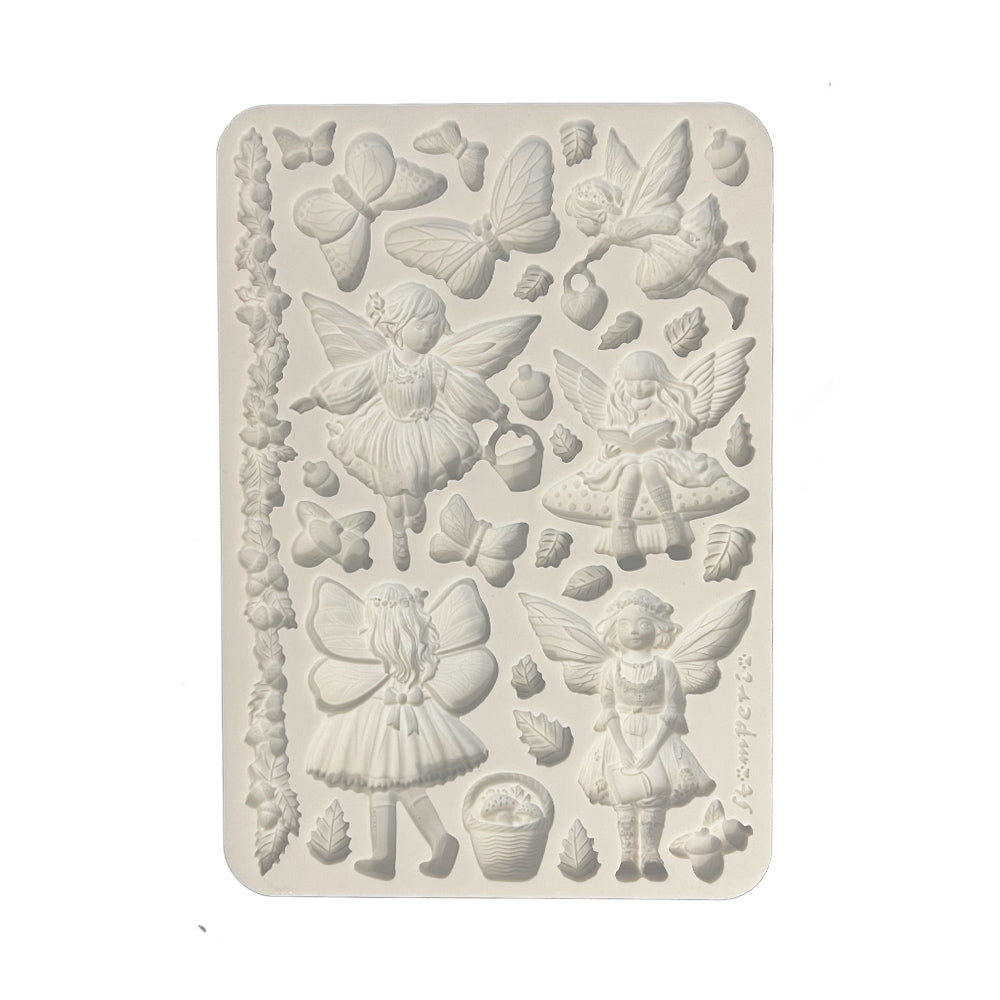 SAVE 10% Stamperia Whispering Woods Collection - Silicone Mould - A5 - Fairies & Butterflies