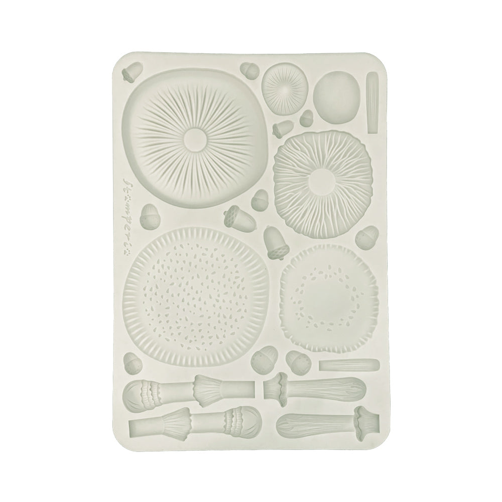 SAVE 10% Stamperia Whispering Woods Collection - Silicone Mould - A5 - Toadstools