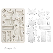 SAVE 10% Stamperia Furry Friends Collection - Silicone Mould - A5 - Cats