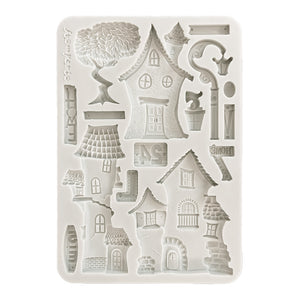 SAVE 10% Stamperia Furry Friends Collection - Silicone Mould - A5 - Houses