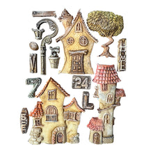 SAVE 10% Stamperia Furry Friends Collection - Silicone Mould - A5 - Houses