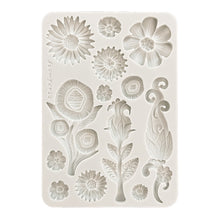 SAVE 10% Stamperia Furry Friends Collection - Silicone Mould - A5 - Flowers