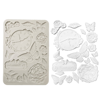 SAVE 10% - Stamperia Quiet Days Collection - Silicone Mould - A5 - Clock