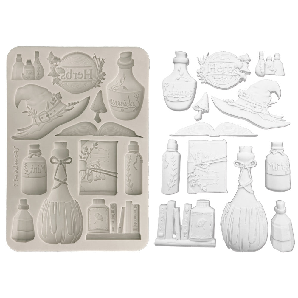 Stamperia Herbarium Silvae Collection - Silicone Mould - A5 - Alchemy