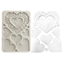 Stamperia Family Collection - Silicone Mould - A5 - Hearts