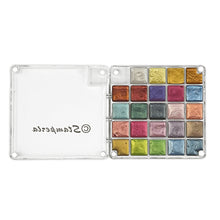 SAVE 10% Stamperia - Quiet Days Collection - 24 Metallic Watercolours Compact Paint Set