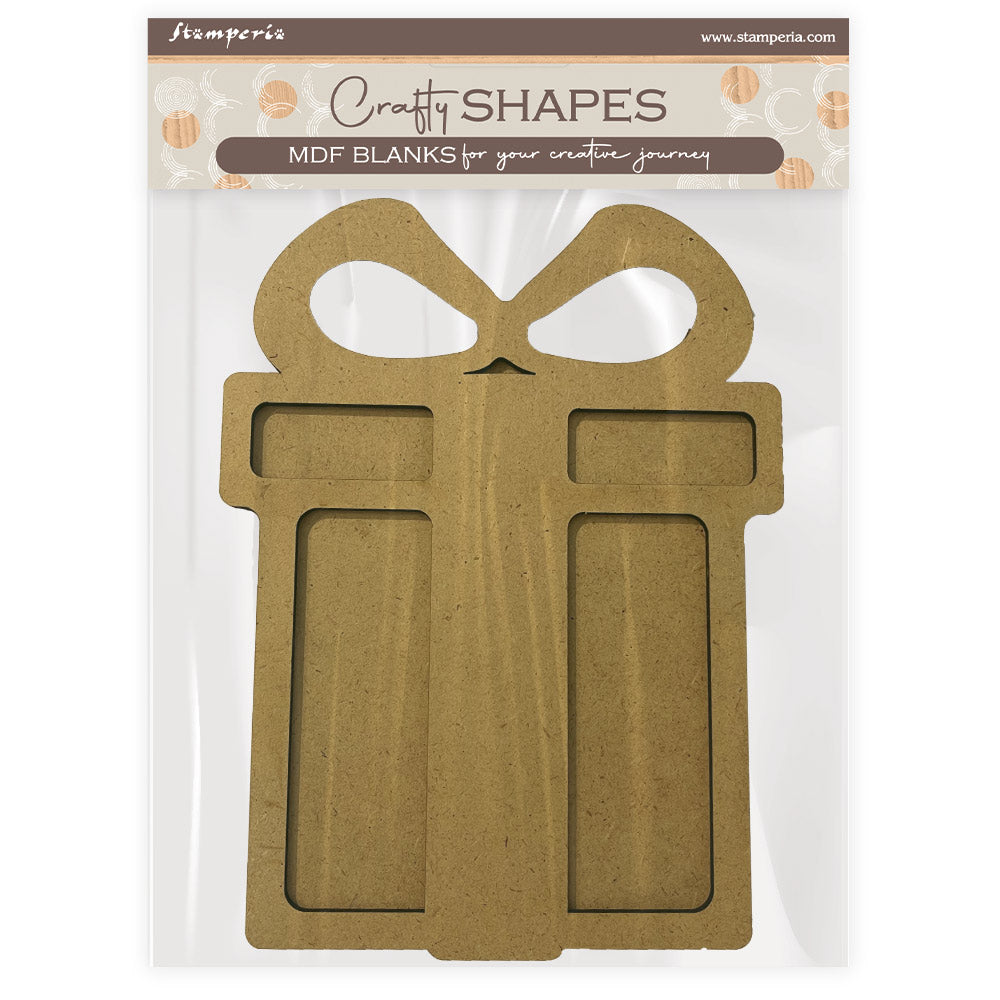 Stamperia Candy Christmas Crafty shapes: Present SPKLSM60