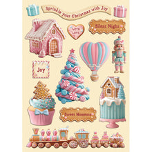 Stamperia Candy Collection - A5 Coloured Wooden Shapes - SPKLSP186