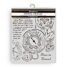 Stamperia Venice City of Art Mixed MediaArt Thick Stencil - Time to Travel - 20cm x 25cm KSTD182