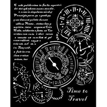 Stamperia Venice City of Art Mixed MediaArt Thick Stencil - Time to Travel - 20cm x 25cm KSTD182