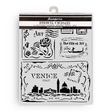 Stamperia Venice City of Art Mixed MediaArt Thick Stencil - Cards - 20cm x 25cm KSTD183