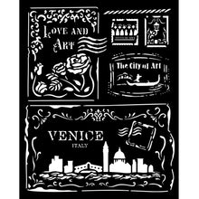 Stamperia Venice City of Art Mixed MediaArt Thick Stencil - Cards - 20cm x 25cm KSTD183