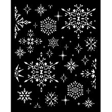 Stamperia Owl's House Collection - Mixed MediaArt Thick Stencil - Snowflakes - 20cm x 25cm KSTD184