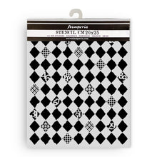 Stamperia Furry Friends Collection - Mixed MediaArt Thick Stencil - Rhombus - 20cm x 25cm