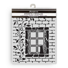 Stamperia Herbarium Silvae Collection - Mixed MediaArt Thick Stencil - Country Window - 20cm x 25cm