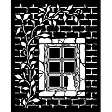 Stamperia Herbarium Silvae Collection - Mixed MediaArt Thick Stencil - Country Window - 20cm x 25cm