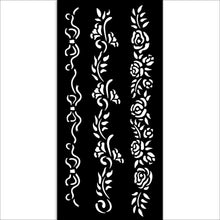 Stamperia Timeless Mixed MediaArt Thick Stencil - 3 Borders - 12cm x 25cm KSTDL118