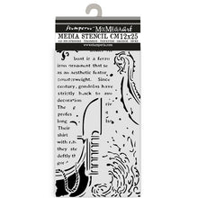 Stamperia Venice City of Art - Mixed MediaArt Thick Stencil - Gondola - 12cm x 25cm KSTDL120