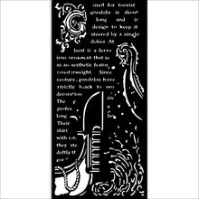 Stamperia Venice City of Art - Mixed MediaArt Thick Stencil - Gondola - 12cm x 25cm KSTDL120