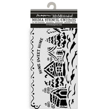 Stamperia Candy Christmas - Mixed MediaArt Thick Stencil - Home Sweet Home - 12cm x 25cm  SPKSTDL123