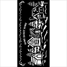 Stamperia Candy Christmas - Mixed MediaArt Thick Stencil - Home Sweet Home - 12cm x 25cm  SPKSTDL123