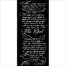 Stamperia Owl's House Collection - Mixed MediaArt Thick Stencil - Letter - 12cm x 25cm  SPKSTDL126