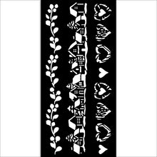 Stamperia Owl's House Collection - Mixed MediaArt Thick Stencil - 3 Stripes - 12cm x 25cm  SPKSTDL128