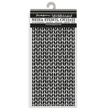 Stamperia Whispering Woods Collection - Mixed MediaArt Thick Stencil - Knit Pattern - 12cm x 25cm