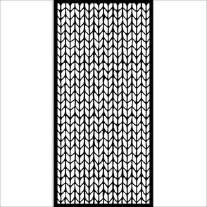 Stamperia Whispering Woods Collection - Mixed MediaArt Thick Stencil - Knit Pattern - 12cm x 25cm