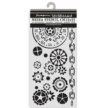 Stamperia Voyages Fantastiques Collection - Mixed MediaArt Thick Stencil - Cogs - 12cm x 25cm