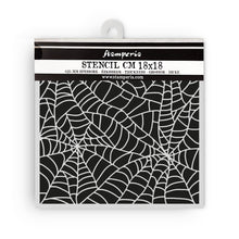 Stamperia Whispering Woods Collection - Mixed MediaArt Thick Stencil - Cobwebs - 18cm x 18cm