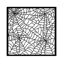 Stamperia Whispering Woods Collection - Mixed MediaArt Thick Stencil - Cobwebs - 18cm x 18cm