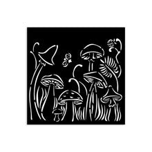 Stamperia Mixed MediaArt Thick Stencil - Hidden Grove - Mushrooms 12cm x 12cm KSTDS31