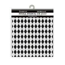 Stamperia Mixed MediaArt Thick Stencil - Alice in Christmas Collection -  12cm x 12cm KSTDS54