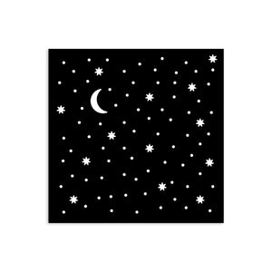 Stamperia Mixed MediaArt Thick Stencil - Alice in Christmas Collection - Moon & Stars 12cm x 12cm KSTDS57