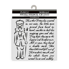 Stamperia Mixed MediaArt Thick Stencil - Alice in Christmas Collection - Guard 12cm x 12cm KSTDS58