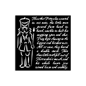 Stamperia Mixed MediaArt Thick Stencil - Alice in Christmas Collection - Guard 12cm x 12cm KSTDS58