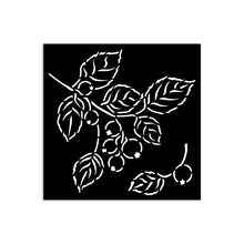 Stamperia Mixed MediaArt Thick Stencil - Whispering Woods Collection -Leaves & Berries - 12cm x 12cm