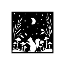 Stamperia Mixed MediaArt Thick Stencil - Herbarium Silvae Collection - Squirrel - 12cm x 12cm