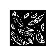 Stamperia Mixed MediaArt Thick Stencil - Herbarium Silvae Collection - Feather Pattern - 12cm x 12cm