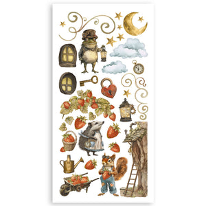 Stamperia Romantic Collection Hidden Grove Paper Cut Outs - 4 double faced sheets 15 x 30.5cm SBBCT10