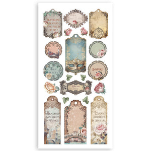 Stamperia Venice City of Art Paper Cut Outs - 4 double faced sheets 15 x 30.5cm SPSBBCT14
