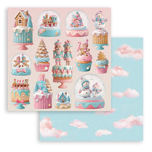 Stamperia Candy Christmas - 12” x 12” Pad - 10 double faced sheets - SPSBBL173