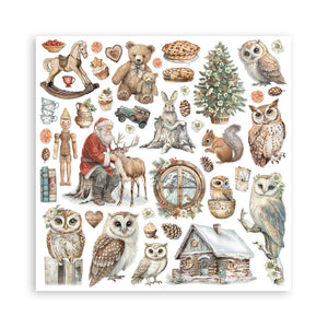 Stamperia Owl's House Collection - 12” x 12” Pad - 10 double faced sheets - SPSBBL174