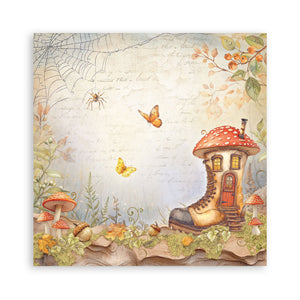 Stamperia Whispering Woods Collection - 12” x 12” Pad - 10 double faced sheets