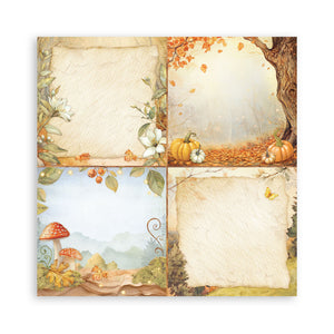 Stamperia Whispering Woods Collection - 12” x 12” Pad - 10 double faced sheets